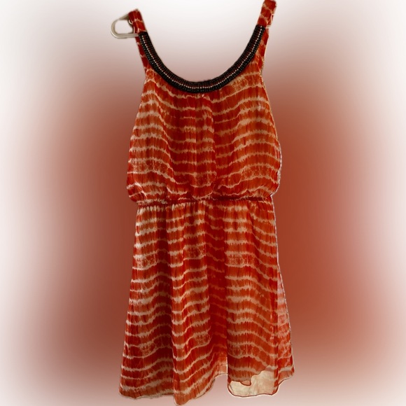 Three Pink Hearts Dress; size Large - Picture 3 of 5